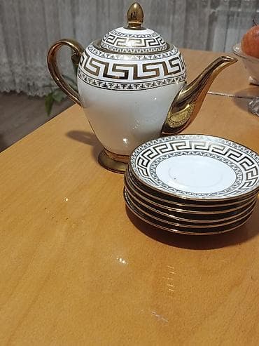 dəsti: Çay dəsti, rəng - Ağ, Farfor, 6 nəfərlik — 2