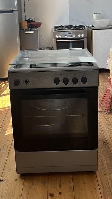 Hoffmann kombi soba və qaz plitəsi - Səth: 3 qaz ocağı + 1 elektrik
