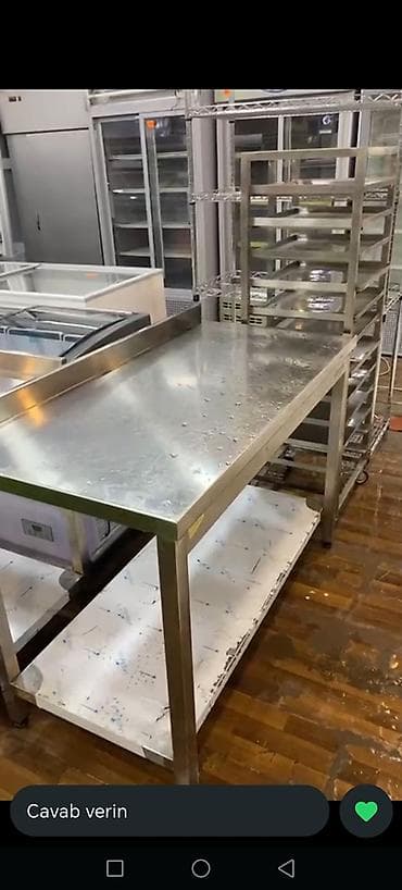 Nerjaveykalar: Paslanmayan poladdan iş masası - Material: yüksək keyfiyyətli — 1