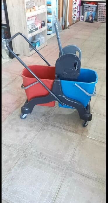 švabra: Temizlik vedre tekerli temizlik araba vedreli tekerli pol vedre — 1