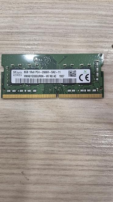 SK hynix laptop RAM modulu - Tutum: 8GB - Nəsil: DDR4 (PC4) -