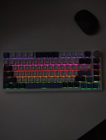 komputer i9: Ajazz AK75 Pro White & Blue | RGB | Huano × Ajazz Blue Linear — 5