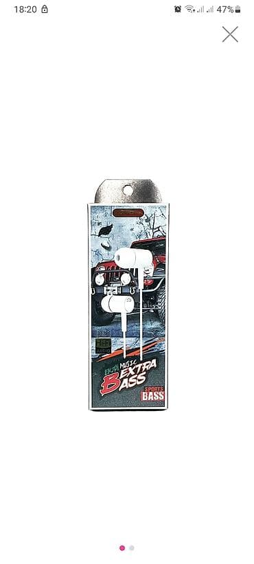 Məhsul: Simli qulaqlıq – Extra Bass, Hi‑Fi Audio Xüsusiyyətlər: - 3.5