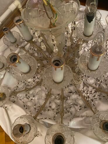 cıraq: Çılçıraq, 10 və daha çox lampa, Xrustal — 4