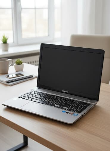 ikinci el noutbuklar: Samsung noutbuk - Ekran: 15.6" (geniş çərçivəli, üst hissədə — 1