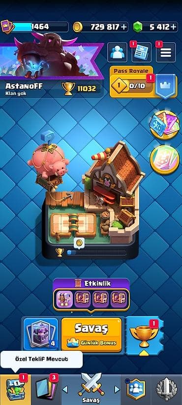 Clash Royale Hesapı Hərcür Şey var hesapda — 1