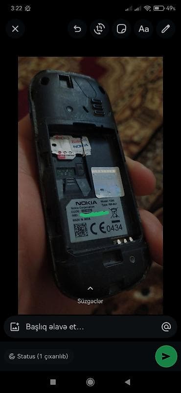 telegonlar: Nokia 3310, rəng - Qara, Düyməli — 4