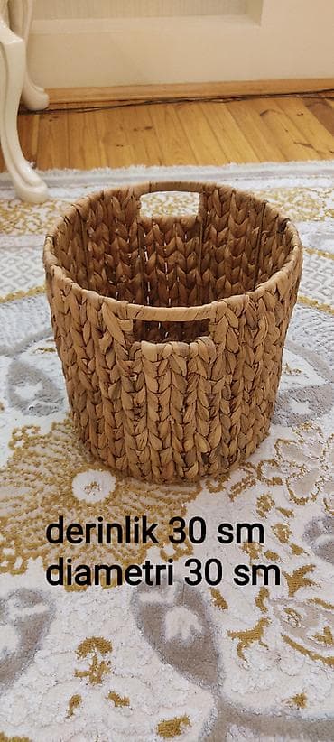 Sebet satilir
Derinlik 30 sm
Diametri 30 sm
Qiymeti 15 azn — 1
