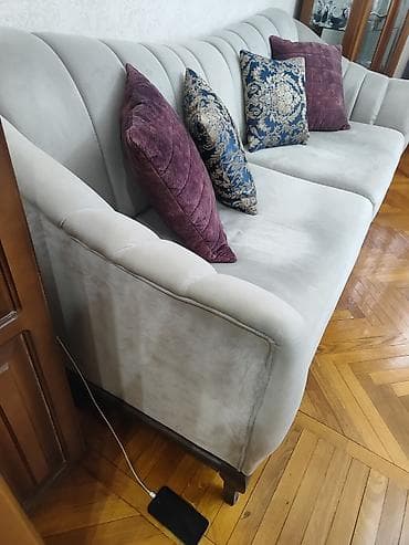 metbext divani: Divan, Açılmayan, Bazasız, Vеlur parça — 3