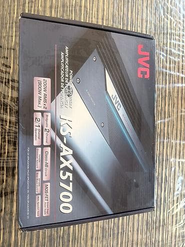 yeni soyuducular: JVC KS-AX5700 – 2 kanallı avtomobil gücləndiricisi Xüsusiyyətlər: - — 1