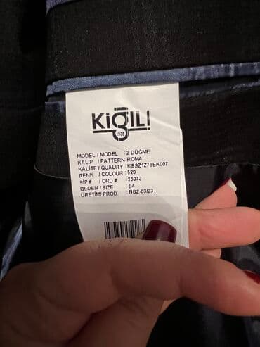 göy rəngli kişi cemperləri: Kostyum, Demisezon, Kiğılı, XL — 1