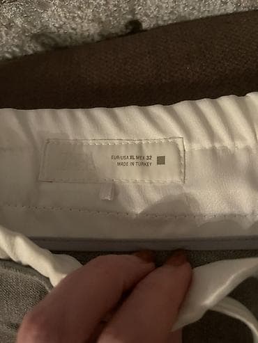 Оверсайз Мужские брюки, Zara, XL, цвет - Серый