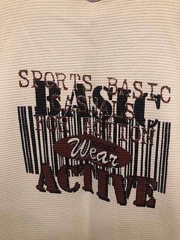 bas: Kişi T-shirt - Model: “Sports Basic / Active Wear” yazılı qısaqol — 2