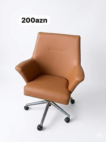 2 ci əl mebeller: Yeni, Təkərli, Qolları tənzimlənmir, Süni dəri — 3