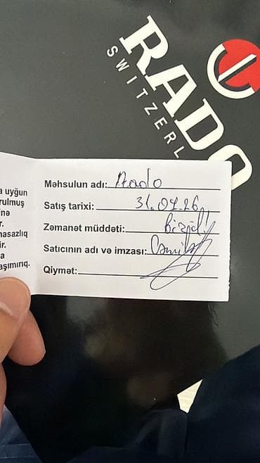 saat rado: Yeni, Qol saatı, rəng - Qara — 2
