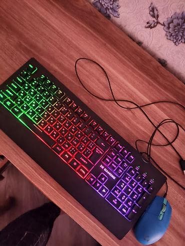 mini notebook computer: 2E Gaming klaviatura + simli kompüter siçanı dəsti - Tam ölçülü 2E — 1