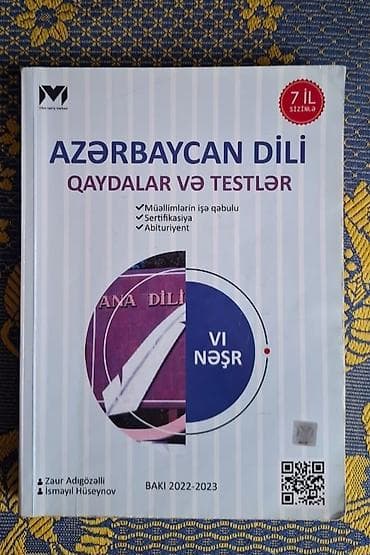Məhsul: “Azərbaycan dili – Qaydalar və Testlər” (VI nəşr) Təsvir: -