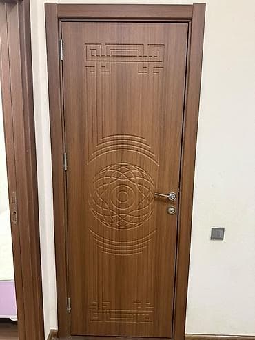 Taxta dekorlu daxili qapı - Material: ağac teksturalı MDF/laminat lalafo.az -da Taxta dekorlu daxili qapı - Material: ağac teksturalı MDF/laminat