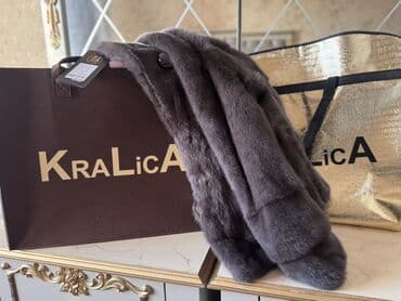 qış koftaları: Kürk, 2XL, rəng - Boz — 4