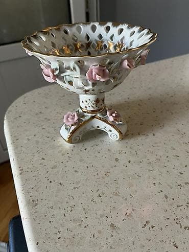 Porselen dekorativ qab – əl işləməsi - Material: yüksək keyfiyyətli