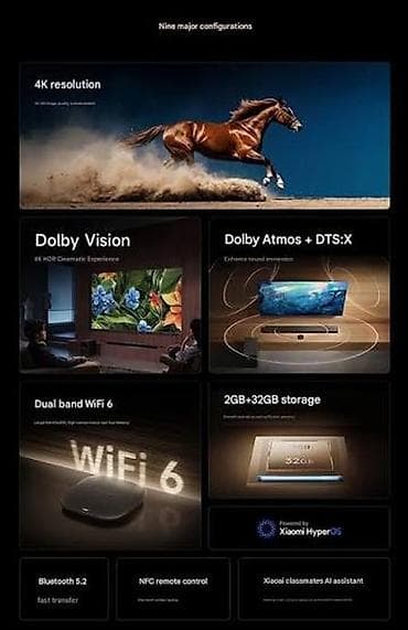 smart tve: Yeni Smart TV boks Xiaomi 4 GB / 64 GB, Android, Ödənişli çatdırılma — 2