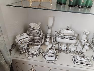 cay servisi: Nahar dəsti, rəng - Ağ, Farfor, 6 nəfərlik — 4