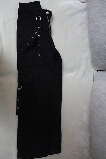 pul kiseleri: Şalvar, Defacto, S, rəng - Qara — 2