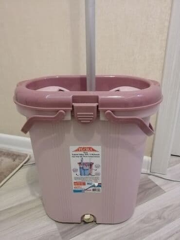 ведро с шваброй: Flora Trio Tablet Mop Seti – 3 bölməli - Düz (flat) mop başlığı və — 1