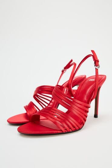 basanoşkalar 2022: Zara, Ölçü: 37, rəng - Qırmızı, Yeni — 5