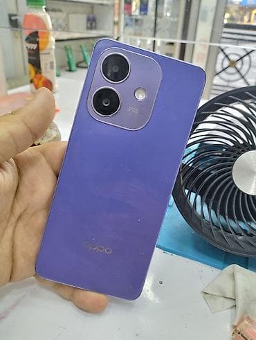 Мобильные телефоны и аксессуары: Oppo A5x, 128 ГБ, цвет - Фиолетовый, Гарантия, Кнопочный, Сенсорный — 1