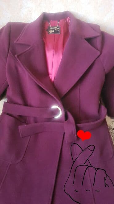 kardiqan modelleri: Palto, 2XL, rəng - Bənövşəyi — 1