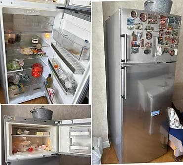 2 el derin dondurucu: İşlənmiş 2 qapılı Siemens Soyuducu Satılır, rəng - Boz — 1