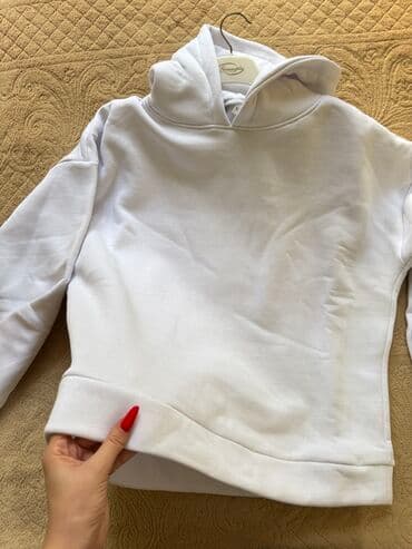 зеленые мужские спортивные костюмы: Мужская толстовка, S, цвет - Белый — 1