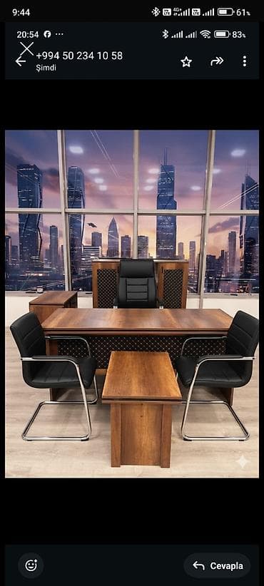 Ofis masaları: ✅Stokda: 4 ədəd var ✅Yenidir! qiymət real öz qiymətidir! — 1