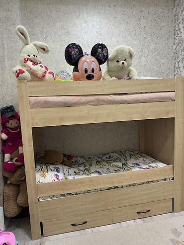 laminat aliram: Oğlan və qız üçün, Çarpayı, Matrassız, Siyirməli, Laminat — 2