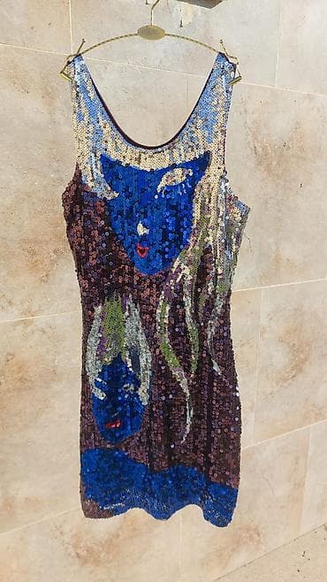 mini yubkalar: Kokteyl donu, Mini, Mavi — 1