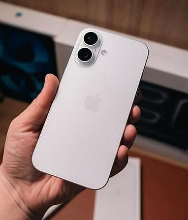 IPhone 16, 128 GB, Ağ, Zəmanət, Simsiz şarj, Face ID lalafo.az -da IPhone 16, 128 GB, Ağ, Zəmanət, Simsiz şarj, Face ID