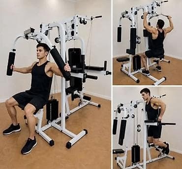 Çoxfunksiyalı trenajor stansiyası – ev üçün tam bədən məşq kompleksi