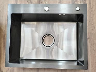 nerjaveyka su cəni: Mətbəx üçün paslanmayan poladdan təkqablı lavabo - Material: yüksək — 1