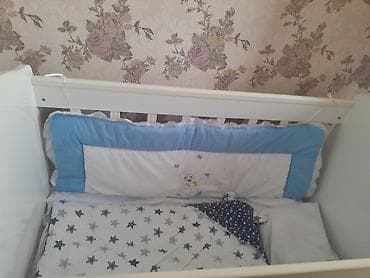 мох: Uşaq beşiyi – TURAL baby - Material: ağ rəngdə möhkəm MDF/taxta — 4