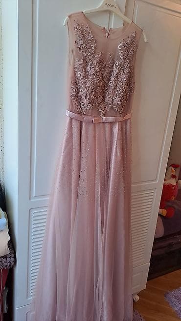 uzun corab: Məhsul: Zərif gecə/nişan donu - Rəng: Pudra/çəhrayı ton - Model — 1