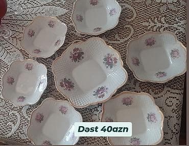 Nahar dəsti, rəng - Ağ, Farfor