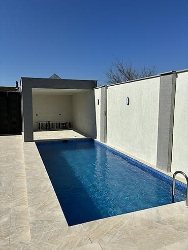 işlənmiş plastik qapi pencere: Həyətyanı sahə – hovuz, manqal komplekti və avtomatik qapı - Geniş — 5