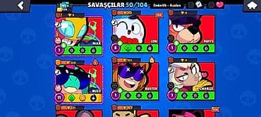 Digər oyun və konsollar: Brawl Stars hesabı – 50/104 döyüşçü Xüsusiyyətlər: - Profil: “adidas — 7