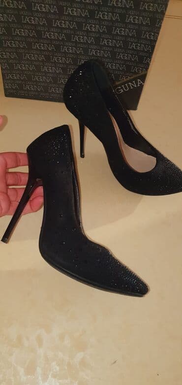 женские шлепанцы на каблуке: Туфли, Размер: 38.5, Б/у — 5