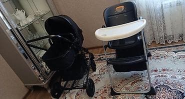 прогулочные коляски adbor oskar sport: Uşaq arabası və yemək kreslosu seti - Uşaq arabası: klassik beşik — 4