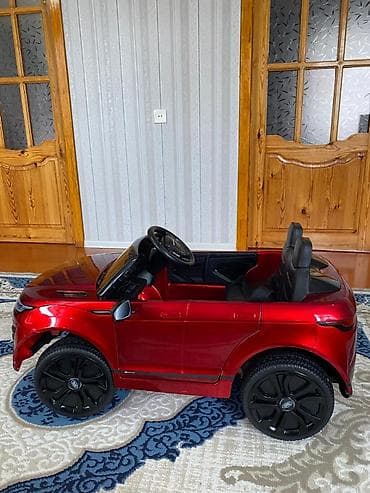 elekt: Uşaq elektrik maşını – Range Rover üslubunda, qırmızı rəng — 5
