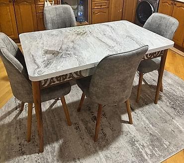 acilan stol: Masa desti 250 azn. Masa acilir, 4 stulu var. Unvan Zıǧ yolu, Nargile — 1