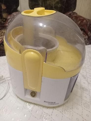 nar soku çəkən: Boshe Germany şirəçəkən (juicer) - Rəng: sarı-ağ korpus, şəffaf üst — 1