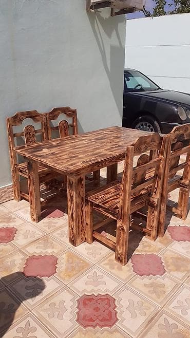 step deke: Mətbəx üçün, Açılmayan, Dördbucaq masa, 8 stul — 5